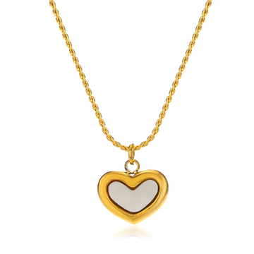 Set-pendiente y collar mini heart