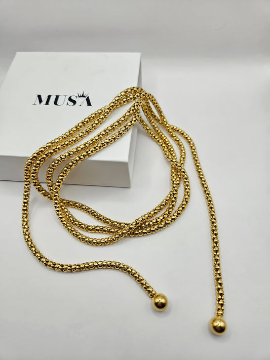 Collar isabella stainless steel varias formas de uso